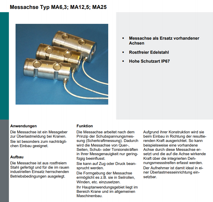 MA-25t稱(chēng)重傳感器