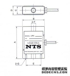 日本NTS  LRK-5KN稱重傳感器的產(chǎn)品尺寸